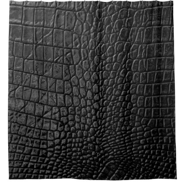Sleek Black: Leather Texture Elegance (Front)
