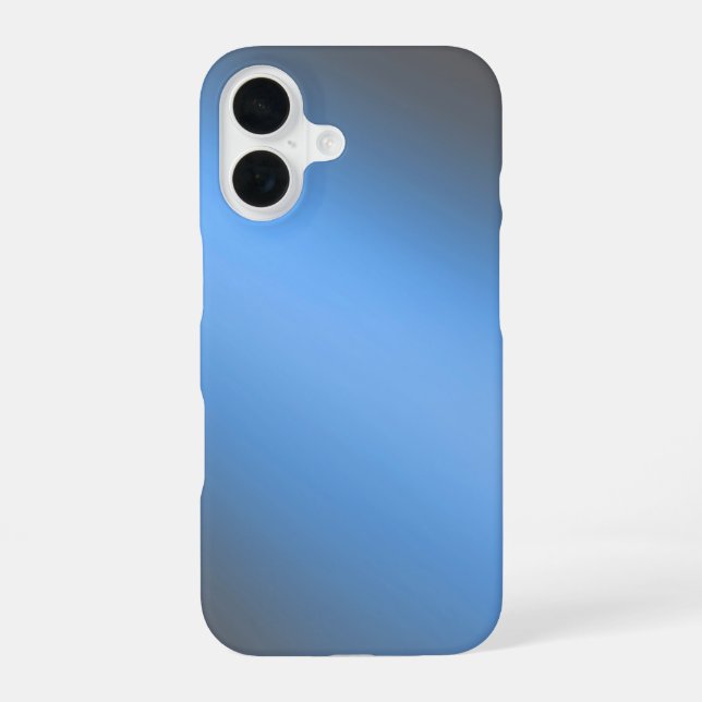Sleek Blue Ombre – iPhone 16 Case (Back)