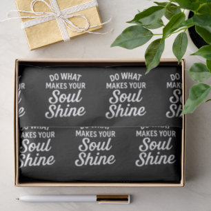 Sleek Bold Typography Graduation Birthdays Black Tissue Paper