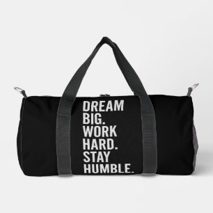 Sleek Bold Typography Gym Sports Minimalist Goals Duffle Bag