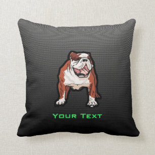 Sleek Bulldog Throw Pillow