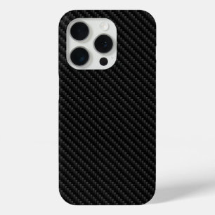 Sleek Carbon Fibre Weave Texture, Modern iPhone 15 Pro Case