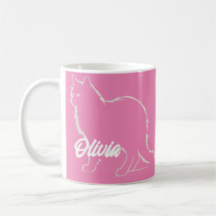 Sleek Cat Silhouette - Purr-fect Morning Companion Coffee Mug