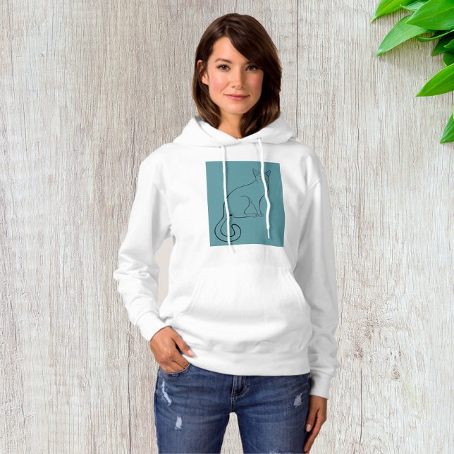 Sleek Cat Sketch Hoodie (Creator Uploaded)