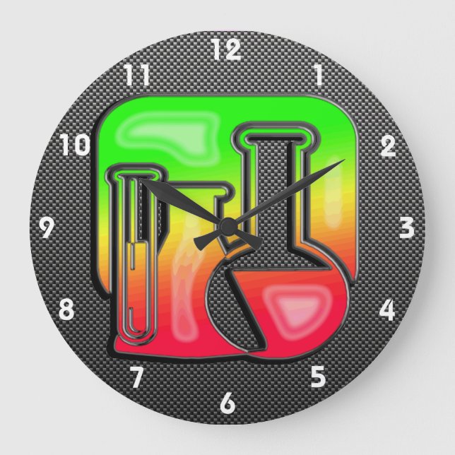 Sleek Chemistry Large Clock (Front)