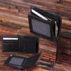 Sleek Classic Monogram Men's Leather Wallet