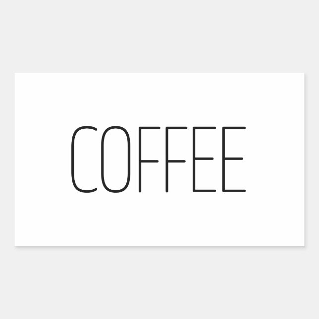 Sleek Coffee Sticker (Front)