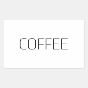 Sleek Coffee Sticker