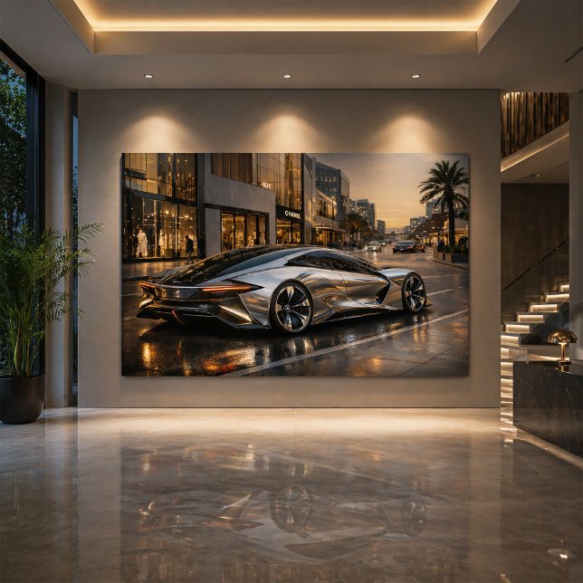 Sleek Concept Supercar Wall Decor Card (Creator Uploaded)