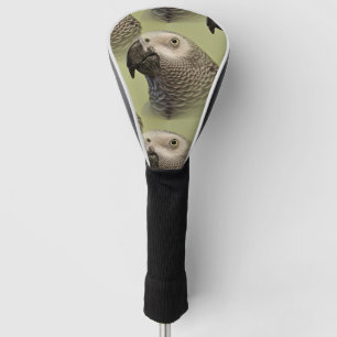 Sleek Congo African Grey Parrot Golf Head Cover