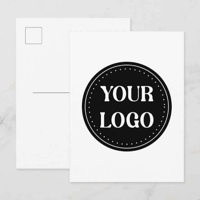 Sleek, contemporary, polished,& customizable announcement postcard (Front/Back)