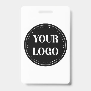 Sleek, contemporary, polished,& customizable badge