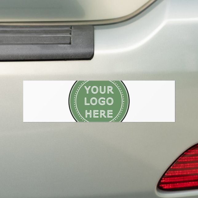 Sleek, contemporary, polished,& customizable. bumper sticker (On Car)