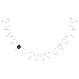 Sleek, contemporary, polished,& customizable bunting flags