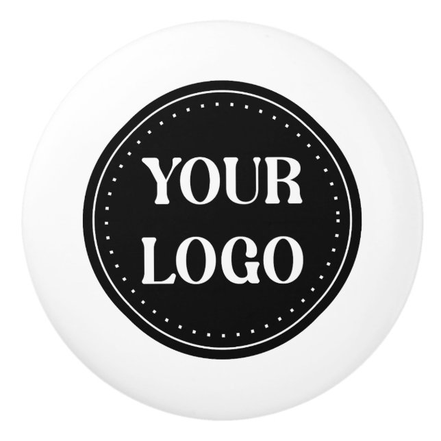 Sleek, contemporary, polished,& customizable ceramic knob (Front)