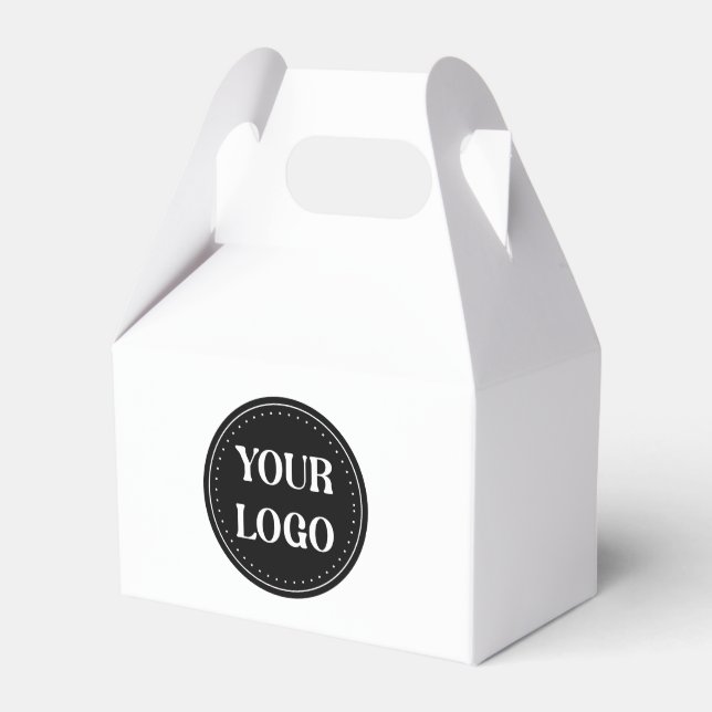 Sleek, contemporary, polished,& customizable favor box (Front Side)