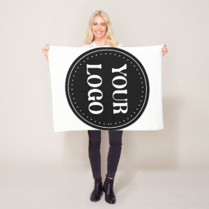 Sleek, contemporary, polished,& customizable fleece blanket