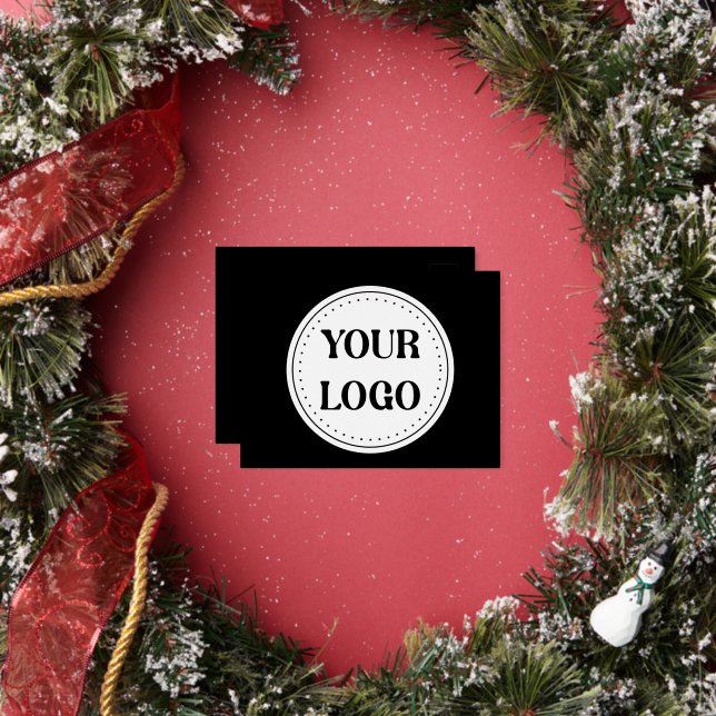  Sleek, contemporary, polished,& customizable. Foil Holiday Postcard (Insitu)