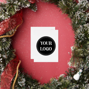 Sleek, contemporary, polished,& customizable foil holiday postcard