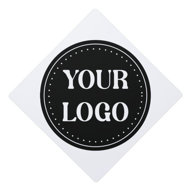 Sleek, contemporary, polished,& customizable graduation cap topper (Front)