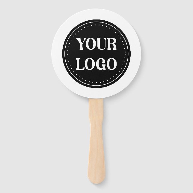 Sleek, contemporary, polished,& customizable hand fan (Front)