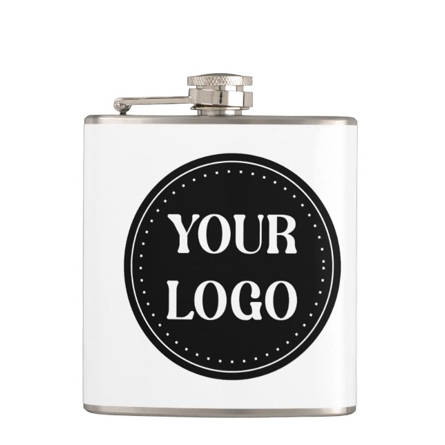 Sleek, contemporary, polished,& customizable hip flask (Front)