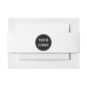 Sleek, contemporary, polished,& customizable invitation belly band
