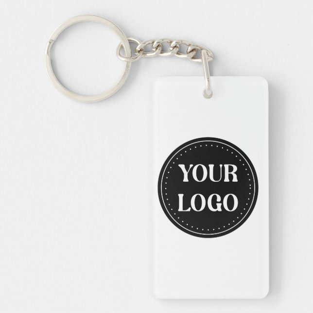 Sleek, contemporary, polished,& customizable keychain (Front)