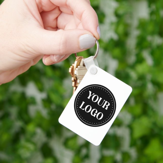 Sleek, contemporary, polished,& customizable keychain (Hand)