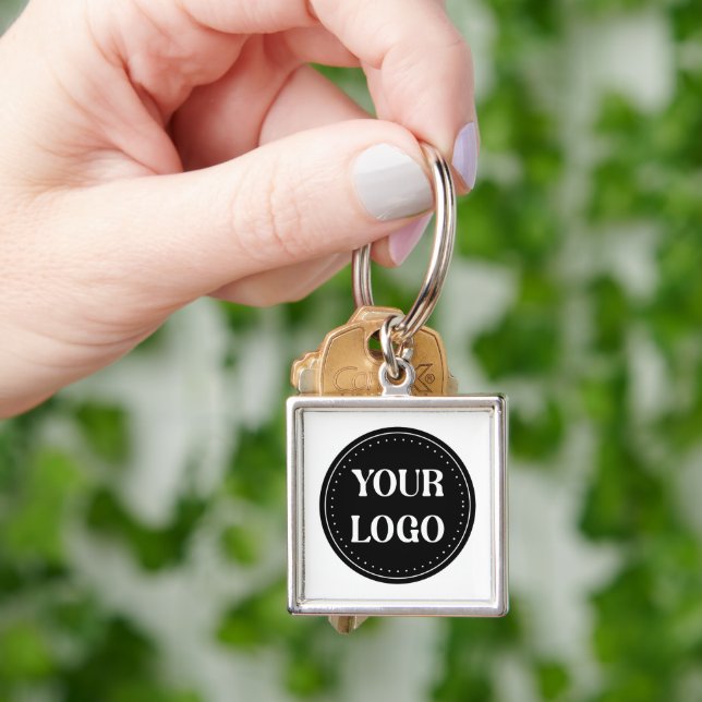 Sleek, contemporary, polished,& customizable. keychain (Hand)