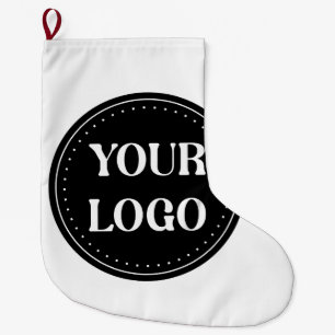 Sleek, contemporary, polished,& customizable large christmas stocking