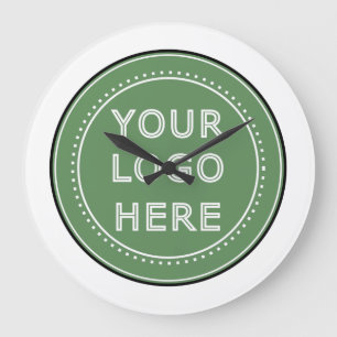 Sleek, contemporary, polished,& customizable. large clock