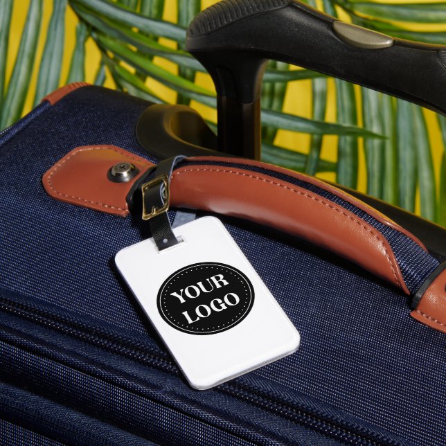 Sleek, contemporary, polished,& customizable. luggage tag (Front Insitu 1)