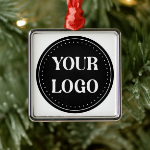 Sleek, contemporary, polished,& customizable metal ornament