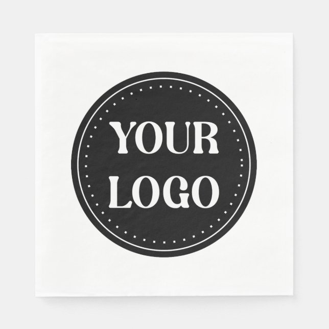 Sleek, contemporary, polished,& customizable napkin (Front)