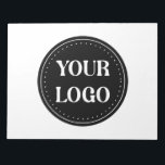 Sleek, contemporary, polished,& customizable notepad<br><div class="desc">EVERYONE CAN USE THIS DESIGN.You are free to add,  edit,  or resize the logo,  photo,  text,  and colours as you choose.Many thanks.</div>