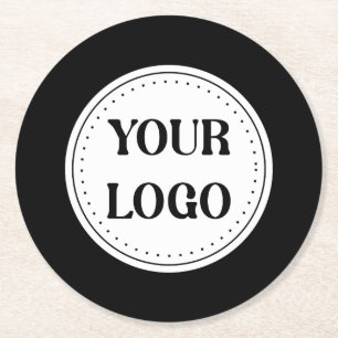  Sleek, contemporary, polished,& customizable. Round Paper Coaster