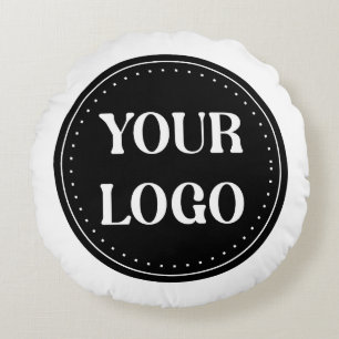 Sleek, contemporary, polished,& customizable round pillow