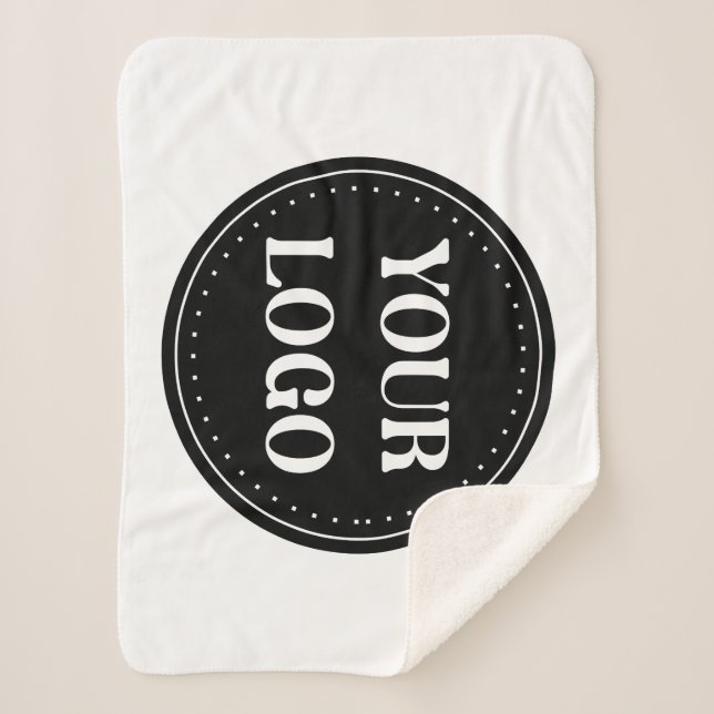 Sleek, contemporary, polished,& customizable sherpa blanket (Front)