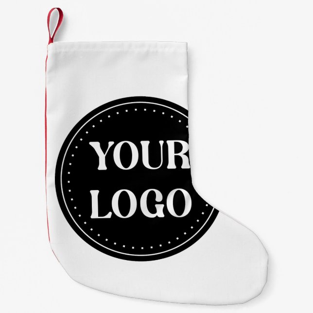 Sleek, contemporary, polished,& customizable small christmas stocking (Front)