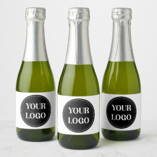 Sleek, contemporary, polished,& customizable sparkling wine label