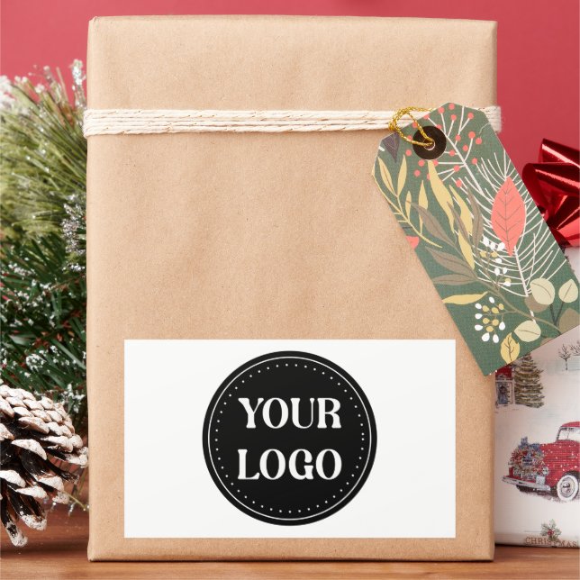 Sleek, contemporary, polished,& customizable sticker (Holiday)
