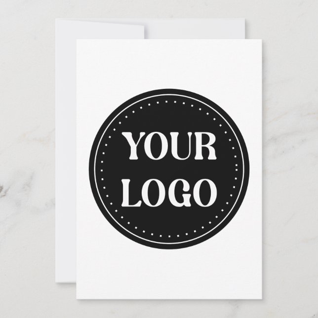 Sleek, contemporary, polished,& customizable thank you card (Front)