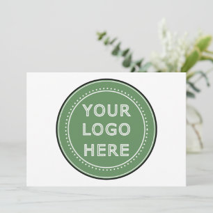 Sleek, contemporary, polished, & customizable. thank you card