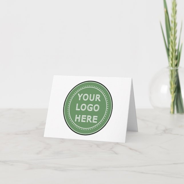 Sleek, contemporary, polished,& customizable. thank you card (Front)
