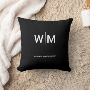 Sleek, contemporary, polished, & customizable. throw pillow