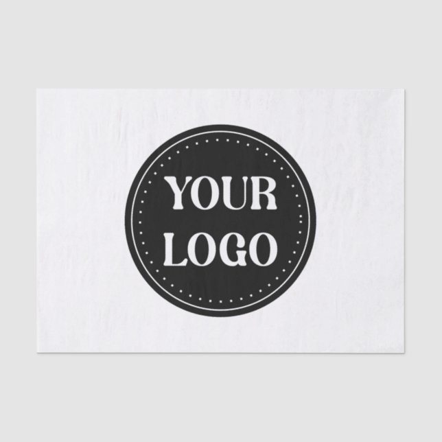 Sleek, contemporary, polished,& customizable tissue paper (Front)