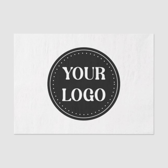 Sleek, contemporary, polished,& customizable tissue paper (Front)