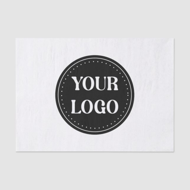 Sleek, contemporary, polished,& customizable tissue paper (Front)