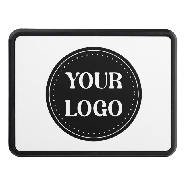 Sleek, contemporary, polished,& customizable trailer hitch cover (Front)